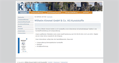 Desktop Screenshot of kimmel-kunststoffe.de