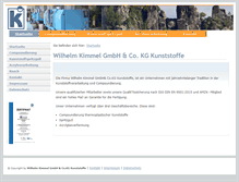 Tablet Screenshot of kimmel-kunststoffe.de